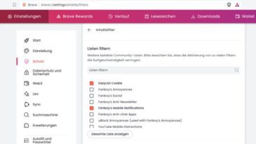 Masquer automatiquement la bannière de cookies - sur mobile et sur PC 22 Bloquer la bannière de cookies Brave
