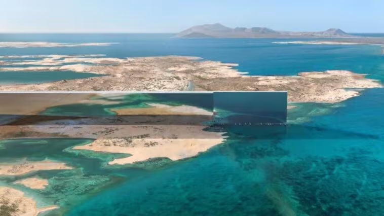 La gigantesque ville-miroir au cœur du désert sera construite par une armée de robots : le projet Neom 1 Rendering de The Line, l'ambitieuse ville de 170 km d'Arabie saoudite qui devrait s'étendre de la mer Rouge à la ville de Tabuk / Crédit : NEOM