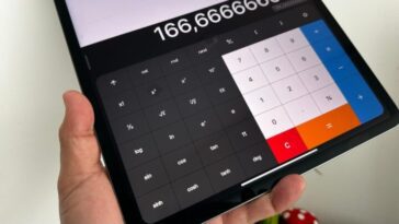 Pourquoi l'iPad n'a-t-il pas de calculatrice ? 8 Image avec iPad Pro avec application Calculatrice