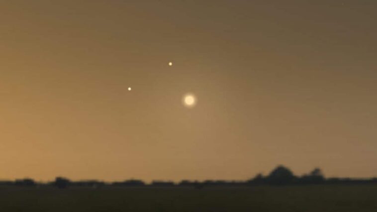 Qu'est-ce que le magnifique triangle lumineux dans le ciel du 6 avril : à quelle heure et où le voir 1 Crédit : Stellarium