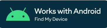 Badge Works With Android de Google pour la compatibilité avec le réseau Trouver mon appareil