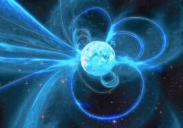 Signal radio inhabituel provenant d'une étoile proche laisse perplexe les scientifiques 107 Représentation artistique d'une magnétar, une étoile à neutrons avec un champ magnétique énorme / Crédit : Carl Knox, OzGrav/Swinburne University of Technology