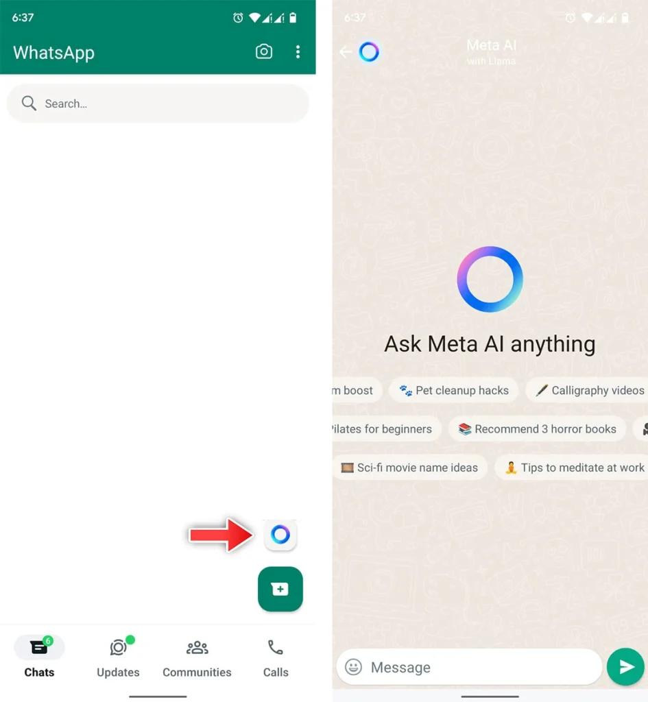 WhatsApp étend les tests des chatbots Meta AI à davantage de pays 2 WhatsApp Meta AI chatbot expanding