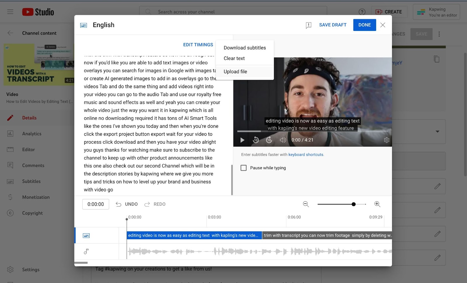 Comment ajouter des sous-titres à n'importe quelle vidéo YouTube en 4 étapes faciles 10 1714590649 750 Comment ajouter des sous titres a nimporte quelle video YouTube en