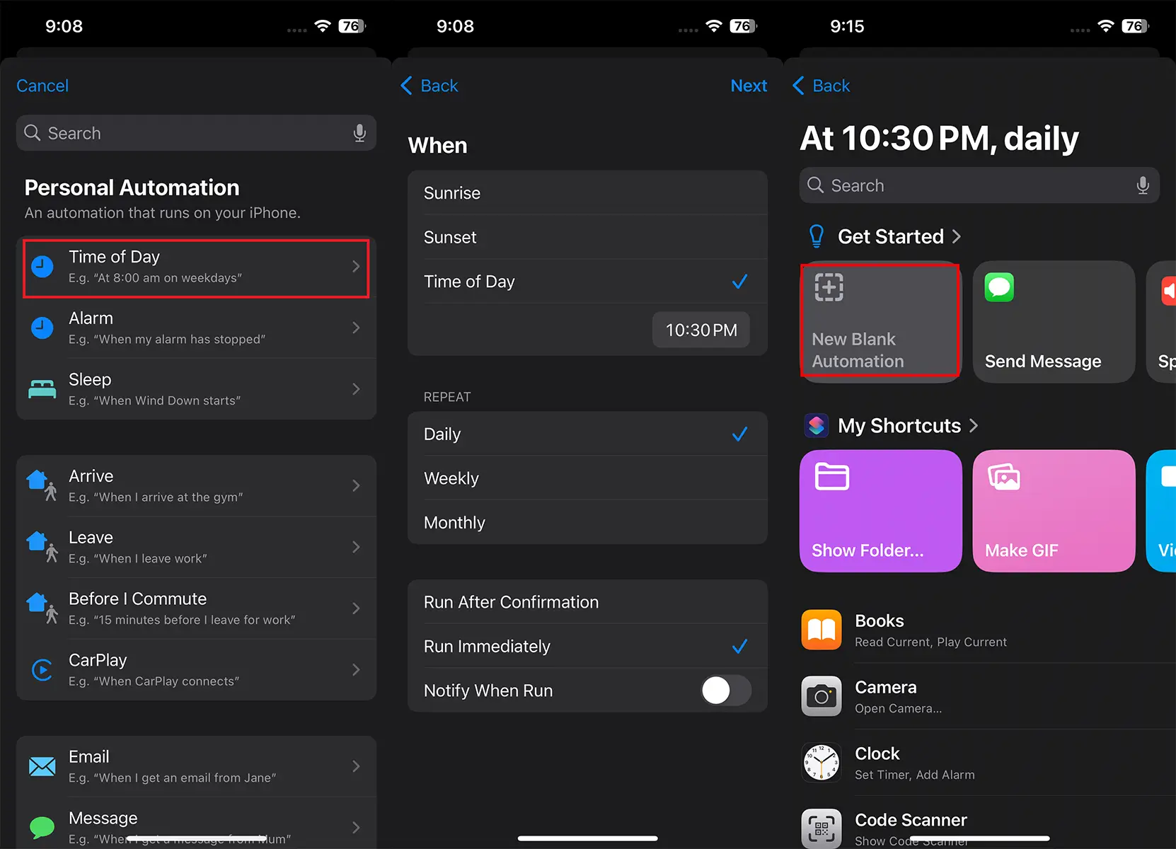 Meilleures automatisations de raccourcis iPhone