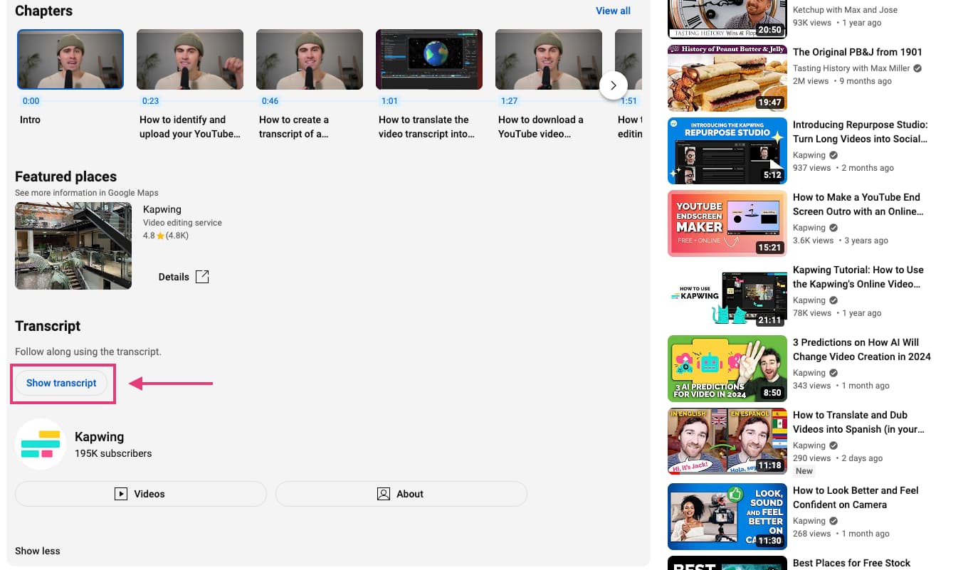 Comment transcrire des vidéos YouTube : Guide 2024 3 1714713836 685 Comment transcrire des videos YouTube Guide 2024