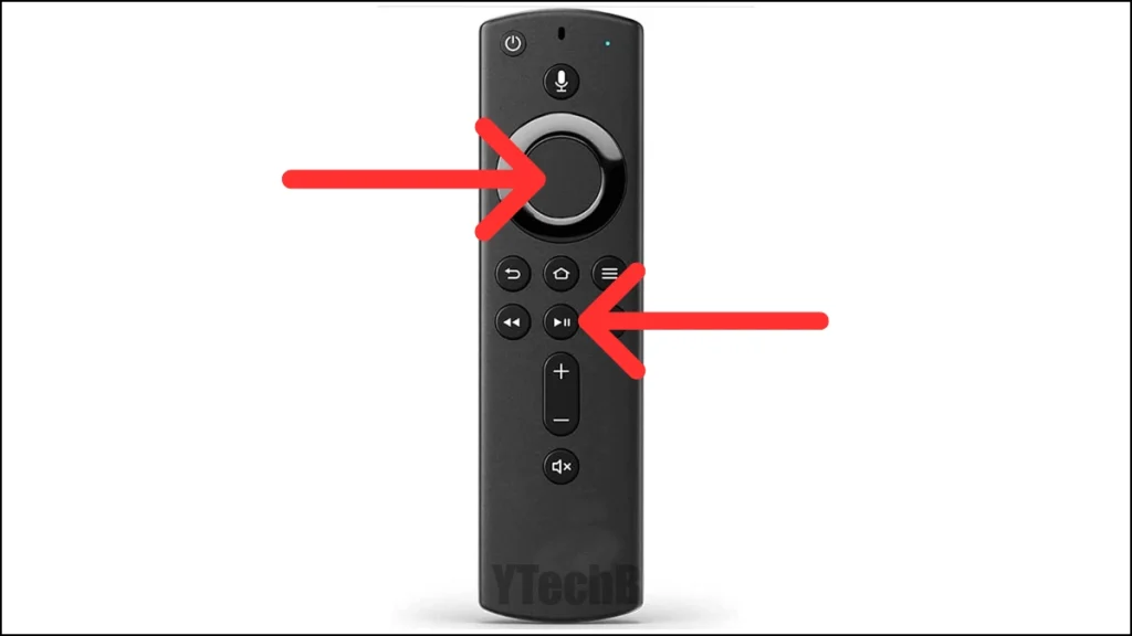L'écran d'accueil de Fire Stick ne se charge pas - Vous devriez essayer ces 11 solutions 6 Boutons Sélectionner et Lecture/Pause de la télécommande Firestick