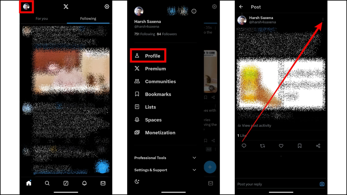 Épingler un tweet sur mobile