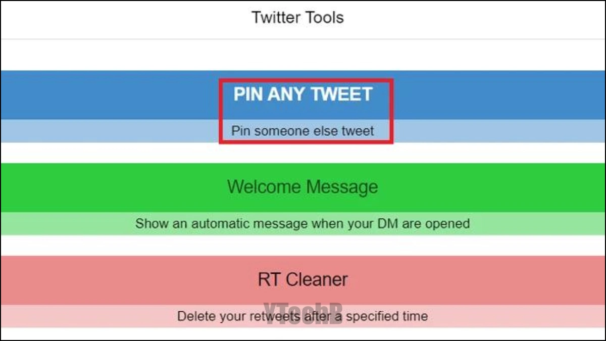 Épingler le tweet de quelqu'un d'autre sur votre profil en utilisant un site Web tiers