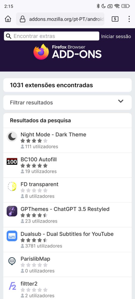 Mozilla montre l'exemple et les extensions Firefox sur Android continuent d'augmenter 4 Extensions du navigateur Firefox Mozilla
