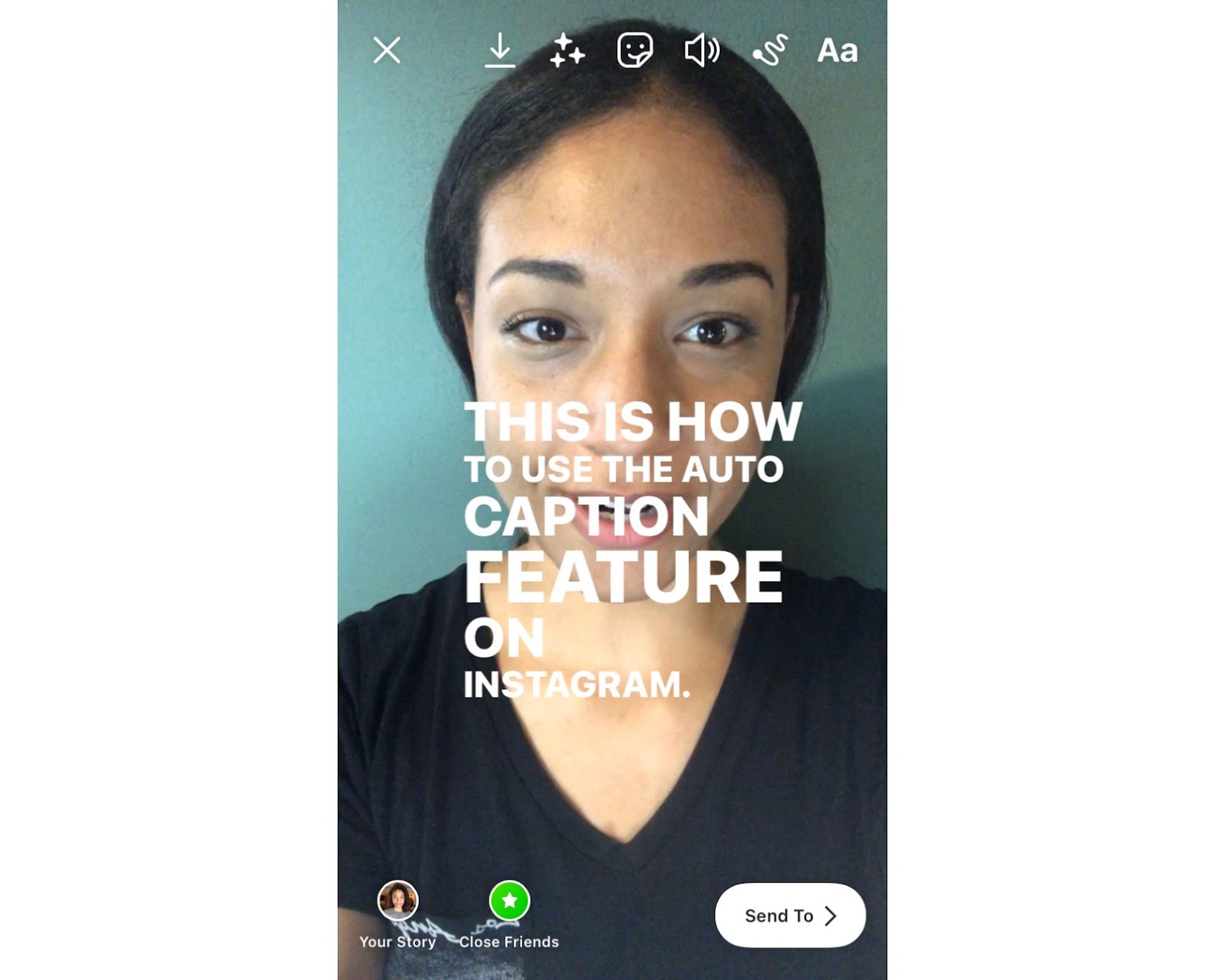 Comment ajouter automatiquement des légendes aux Stories Instagram 4 une capture d'écran montrant les sous-titres sur une Instagram Story