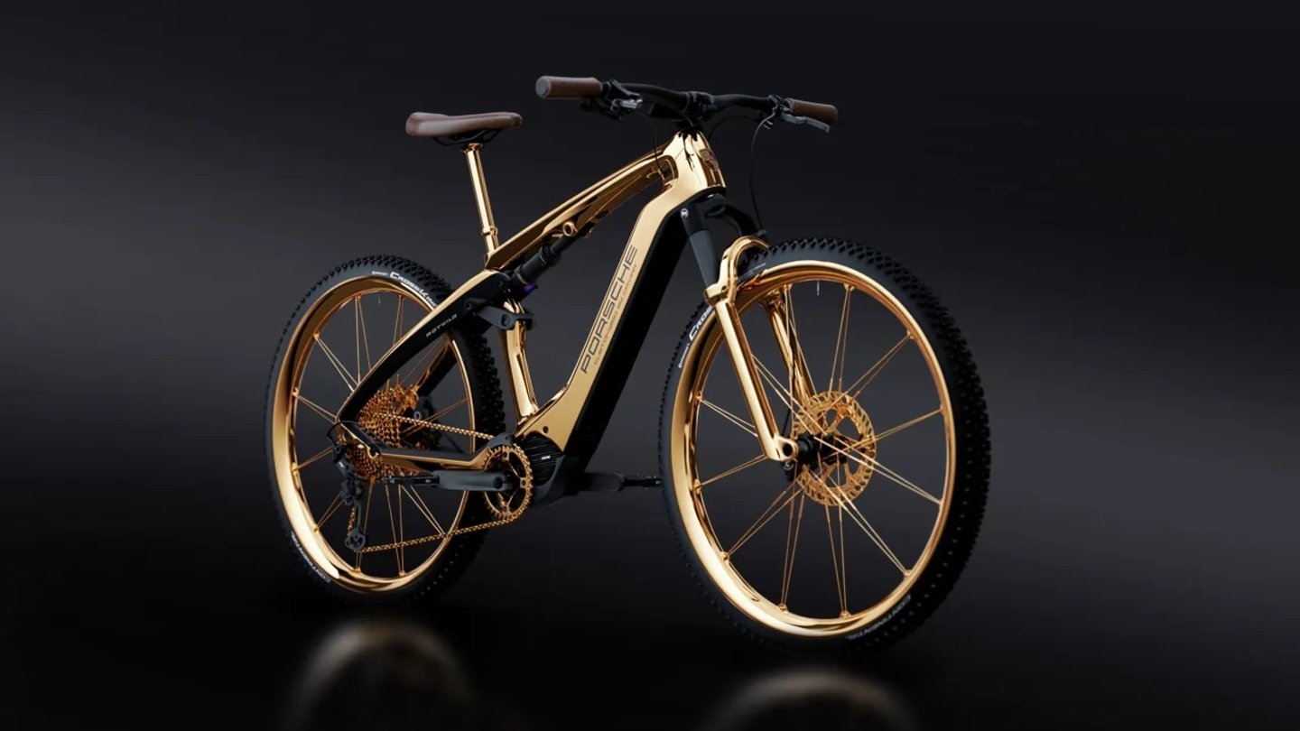 Caviar présente le vélo électrique le plus exclusif du marché, en or 18K et un prix de... 3 Porsche eBike Cross 3rd Gen avec or 18 carats