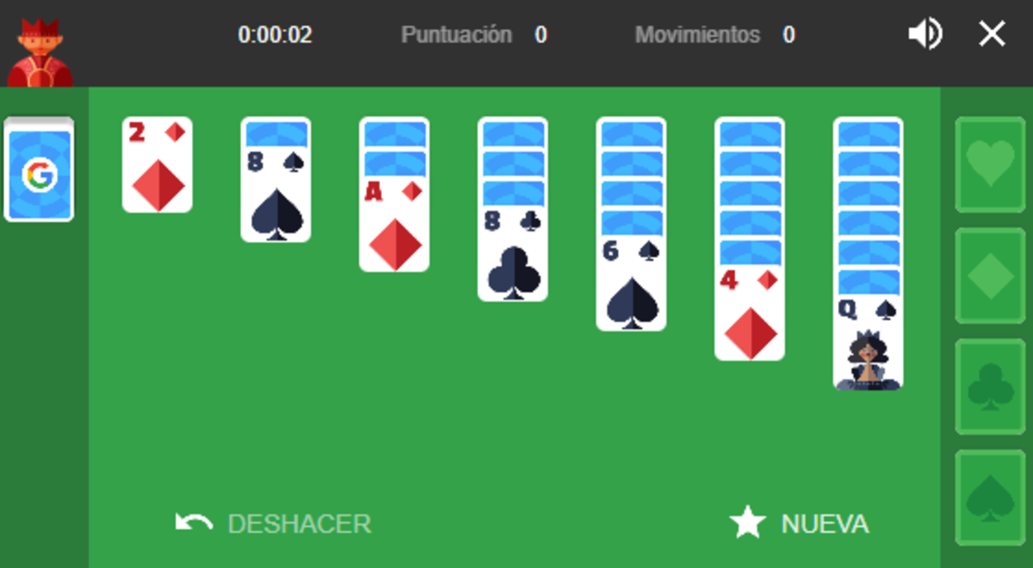 Tous les jeux secrets cachés par Google : liste complète 11 Solitaire de Google
