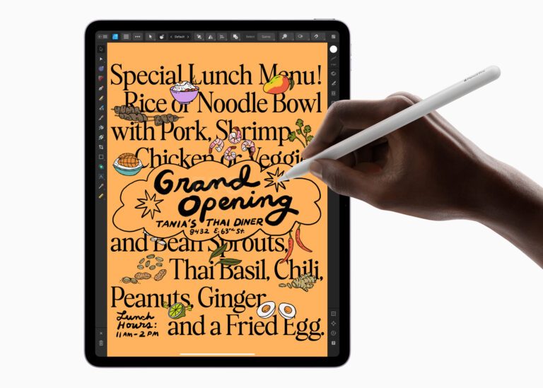 Les nouveaux iPad d'Apple et le M4 : Tout est prêt pour la révolution de l'IA 8 Apple iPad Air and Apple Pencil Pro 240507