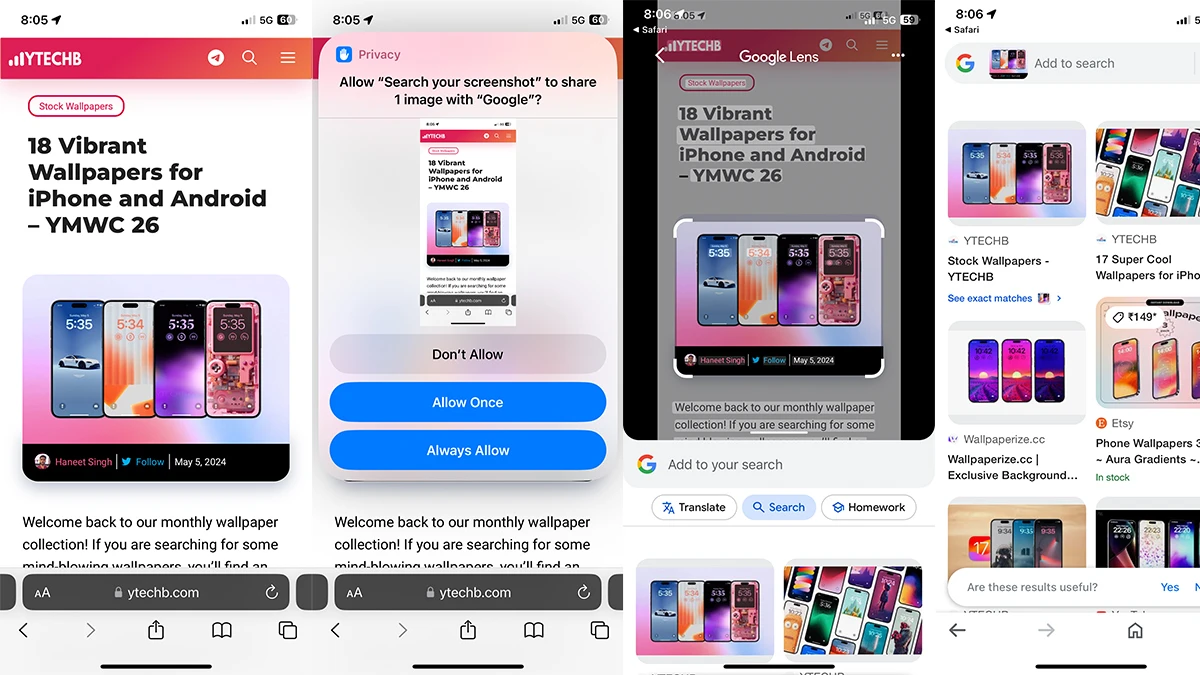 Une solution de contournement porte Circle (de Android) sur iPhone 3 Comment obtenir une fonctionnalité similaire à Circle to Search sur iPhone