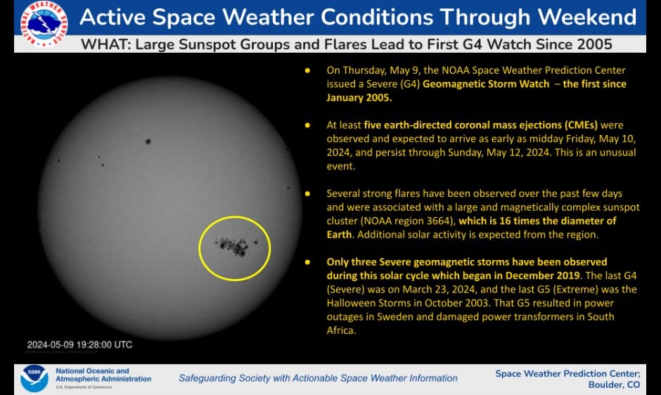Plasma "cannibale" vers la Terre : alerte pour une violente tempête solaire G4 et des aurores ce week-end 3 Image