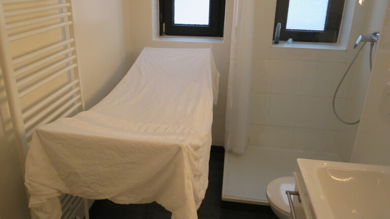 Évitez de repasser : 13 astuces et astuces 5 Wäscheständer im Badezimmer