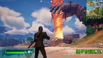 fortnite mano titan caja pandora