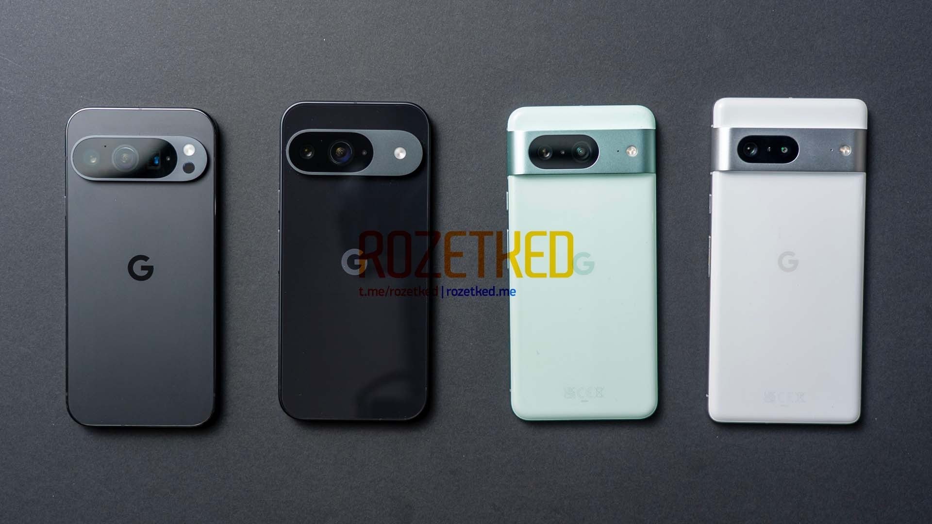 La gamme Google Pixel 9 est entièrement filtrée en images réelles