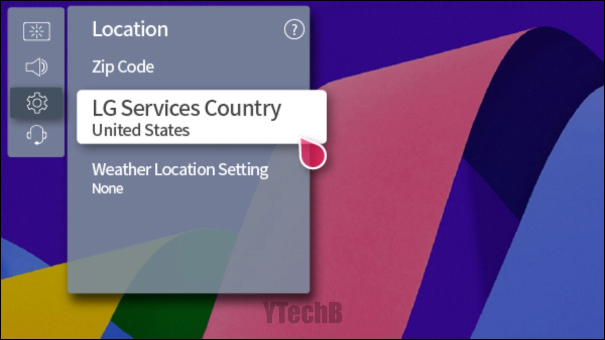 Comment réparer un téléviseur LG qui ne se connecte pas au WiFi 4 Mettez à jour l'emplacement de votre téléviseur LG