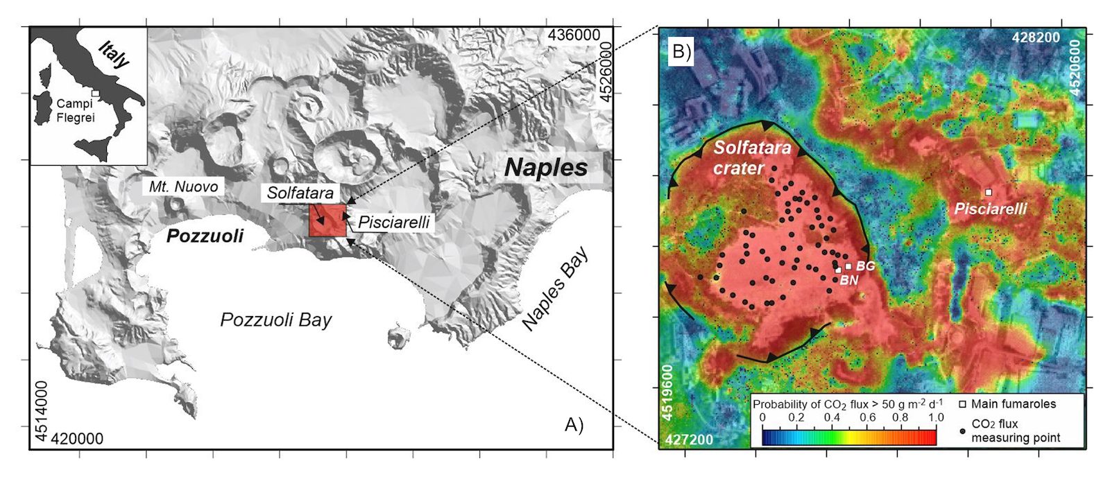 Champs Phlégréens, magma à 3,5 km de la surface : les risques du supervolcan expliqués par l'expert 4 Campi Flegrei. Crédit: INGV