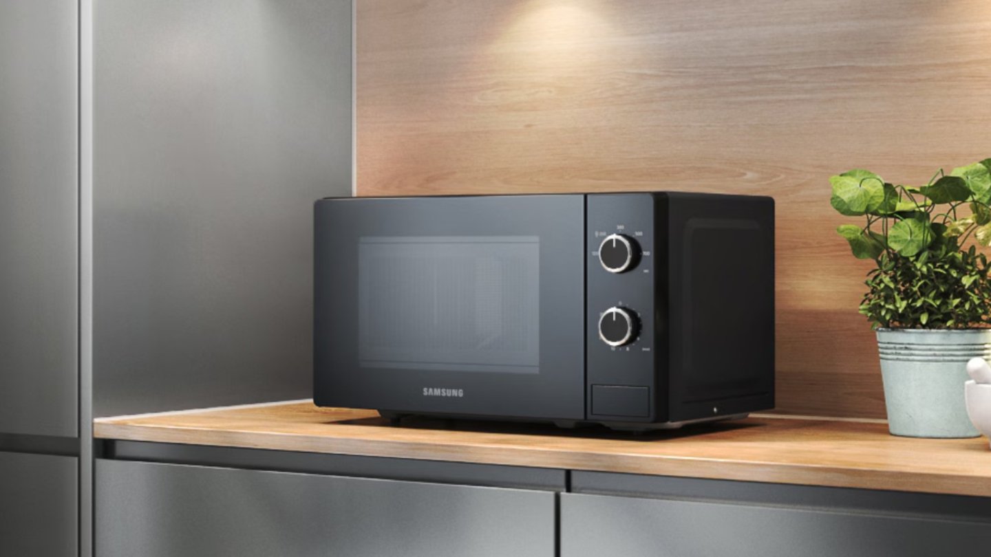 Diseño del microondas Samsung MS20A3010AL
