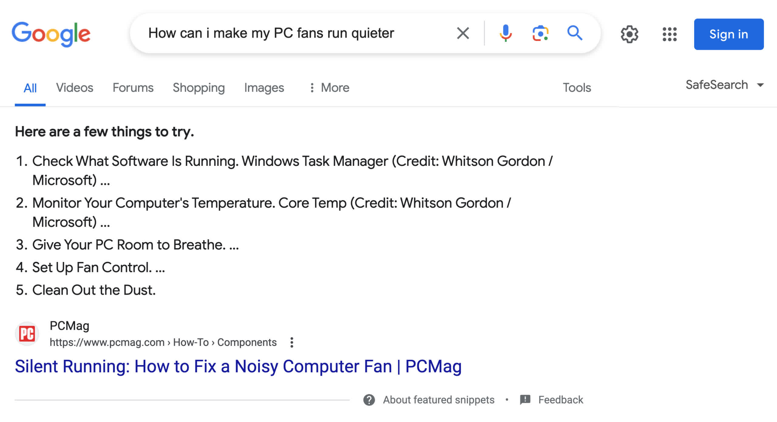 Six façons d'éliminer ce qui est inutile "Aperçus de l'IA" dans les résultats de recherche Google 3 1716035838 604 Six facons deliminer ce qui est inutile quotApercus de lIAquot
