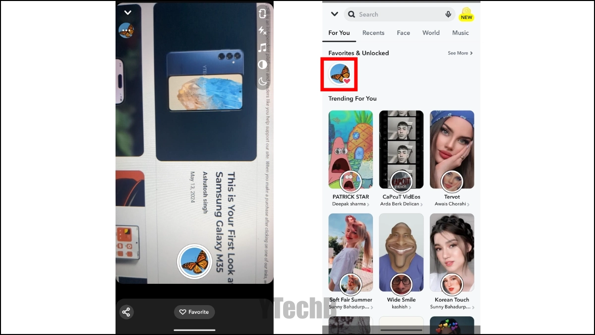 3 Meilleures façons de débloquer l'Objectif Papillons sur Snapchat 3 Utilisation de l'Explorateur de Filtres