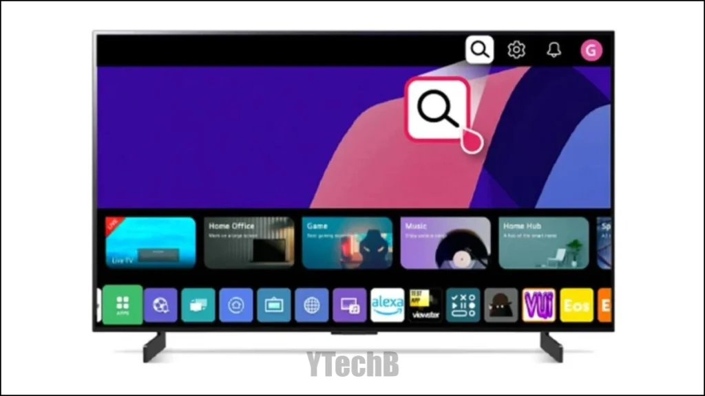 Icône de recherche Smart TV LG