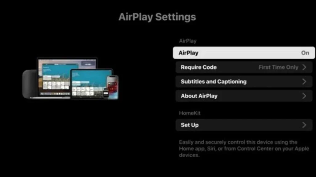 Diffuser Peacock TV sur un téléviseur LG en utilisant AirPlay