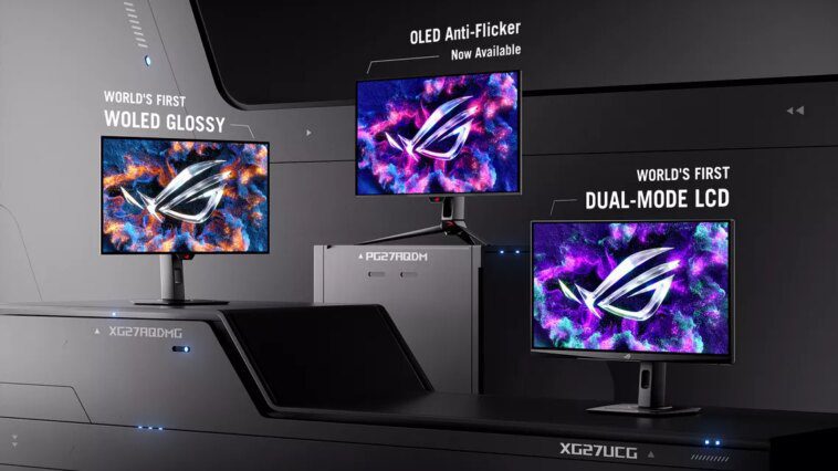 Asus lance les premiers moniteurs de jeu LCD bimode et WOLED glossy au monde 1 Asus is launching the world