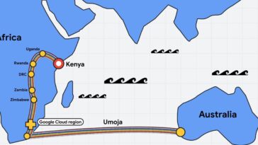 Google construit le premier câble à fibre optique reliant l'Afrique et l'Australie 21 Google is building the first fiber optic cable connecting Africa and Australia