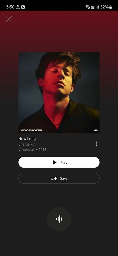 Comment trouver des chansons sur YouTube Music pour Android en fredonnant 4 Fredonner pour chercher sur Youtube Music