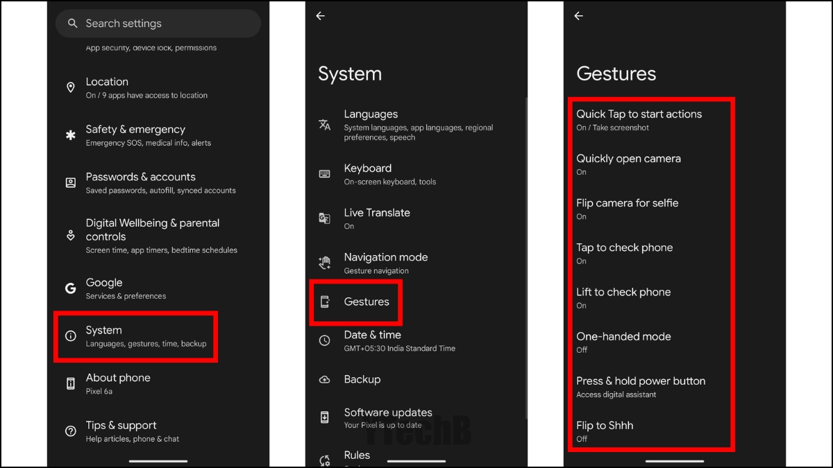 Utilisateurs de Google Pixel 8a ! Changez ces 8 paramètres pour une meilleure expérience 4 Désactiver les gestes ennuyeux