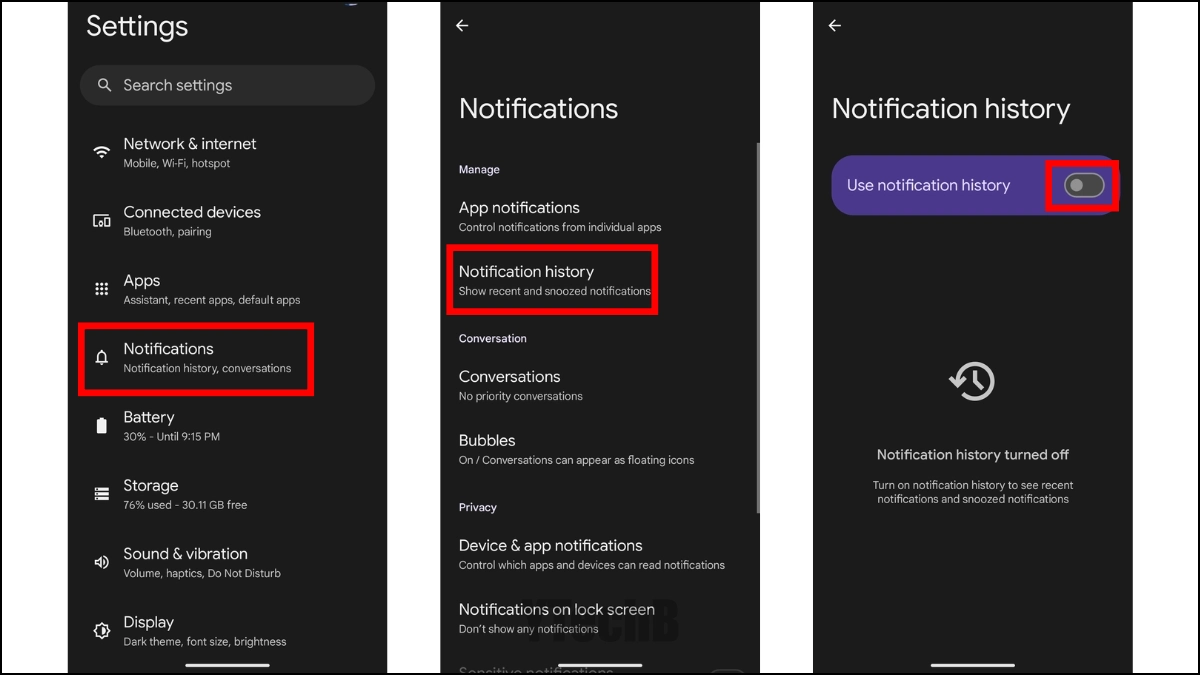 Utilisateurs de Google Pixel 8a ! Changez ces 8 paramètres pour une meilleure expérience 5 Activer l'historique des notifications