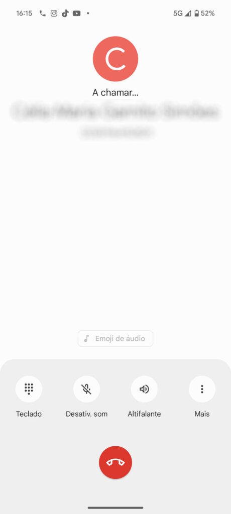 Android emojis áudio chamadas novidade
