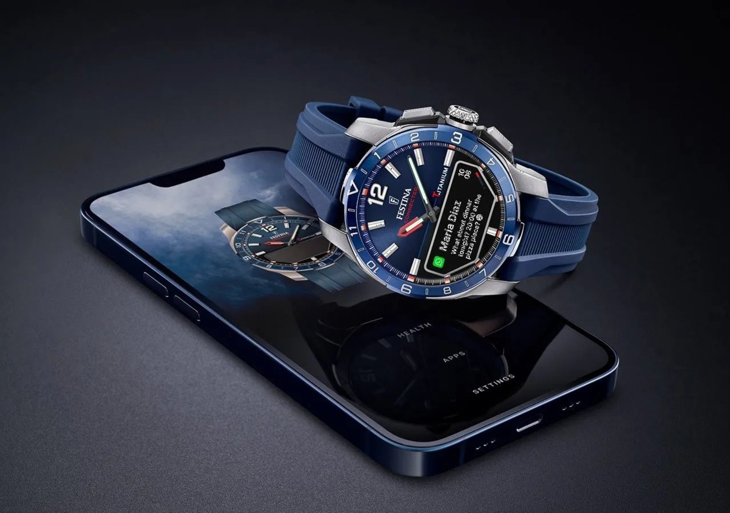 Montres de luxe avec une âme de smartwatch : voici les nouvelles Festina Connected D et Lotus Connected D 5 Festina Connected D en bleu