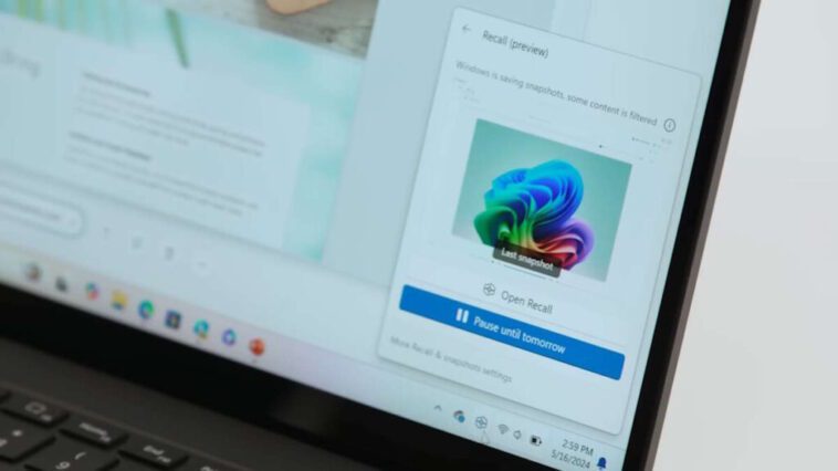 Après tout, "Recall" pour Windows peut être utilisé sur des PC sans hardware spécifique pour l'IA 1 Recall IA Windows hardware NPU