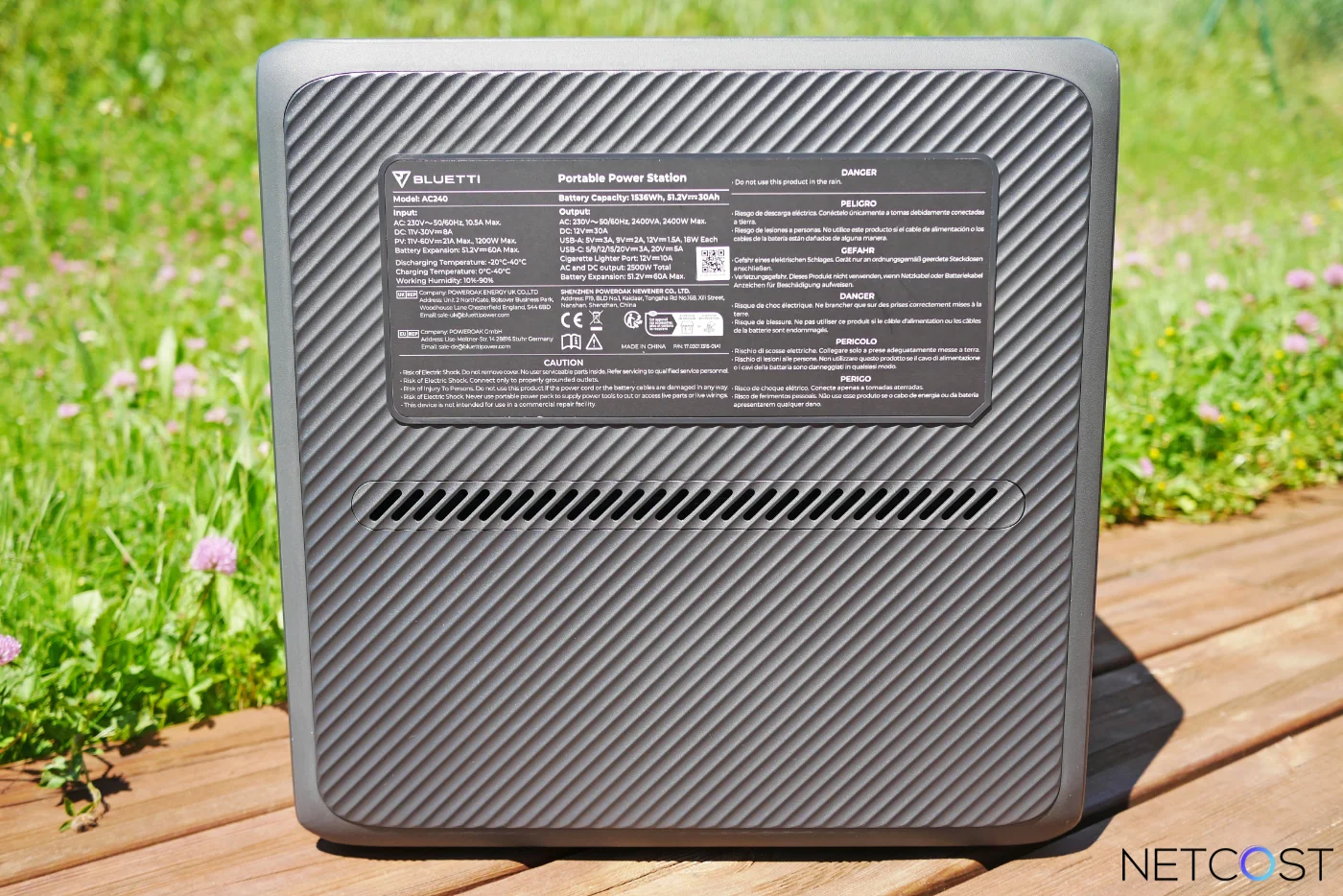 TEST BLUETTI AC240: La batterie IP65 résistante aux jets d'eau, poussière, chaleur et froid 18 Bluetti Ac240 Test Review Battery Netcost (12)