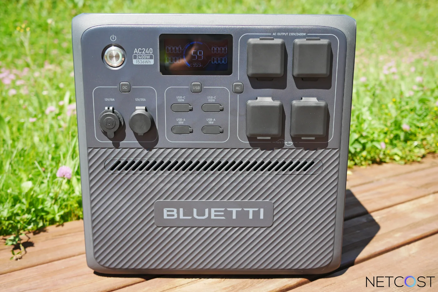 TEST BLUETTI AC240: La batterie IP65 résistante aux jets d'eau, poussière, chaleur et froid 13 Bluetti Ac240 Test Review Battery Netcost (4)