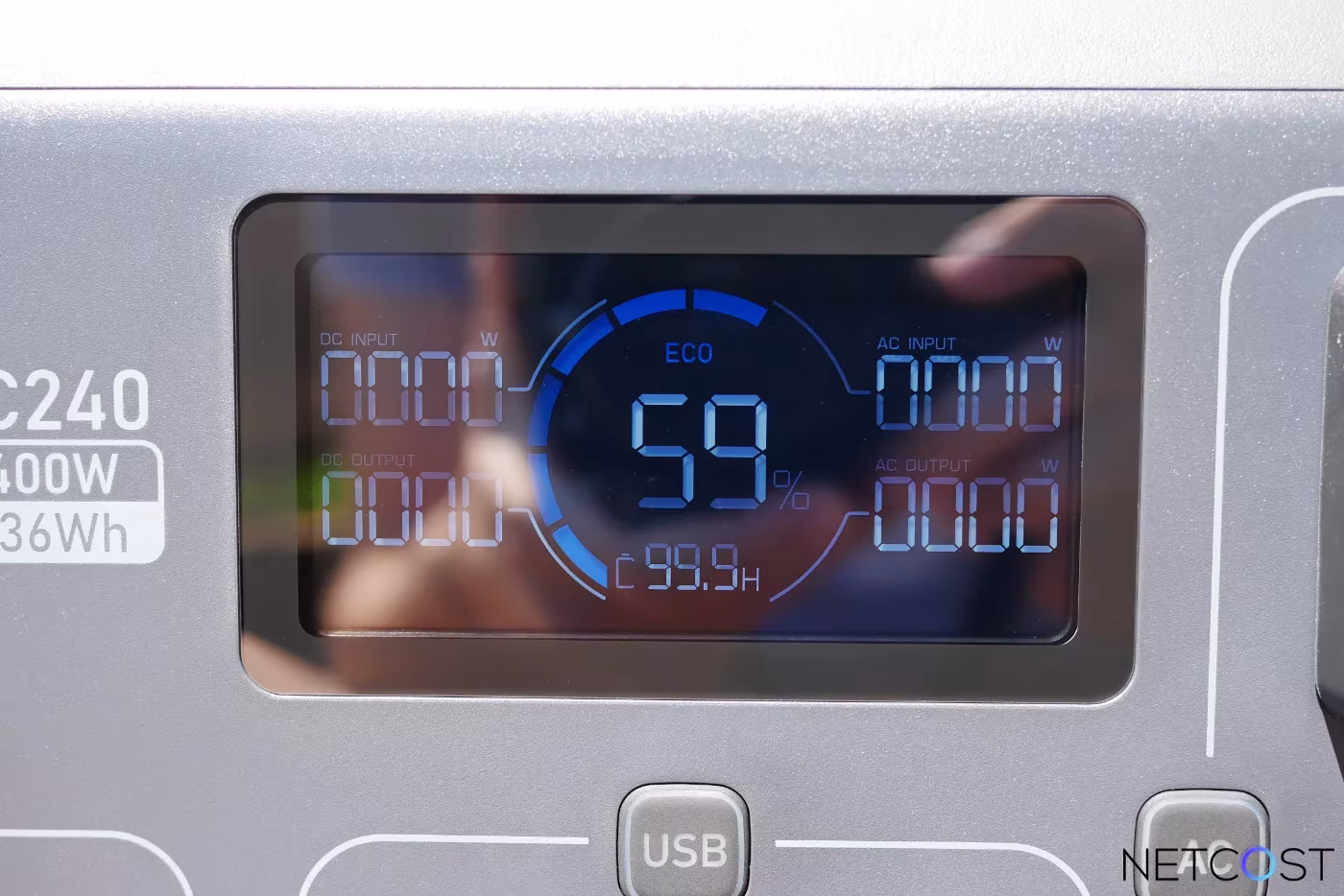 TEST BLUETTI AC240: La batterie IP65 résistante aux jets d'eau, poussière, chaleur et froid 28 Bluetti Ac240 Test Review Battery Netcost (9)