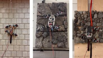 Ce robot est capable de grimper aux murs. Son inspiration vient de la nature