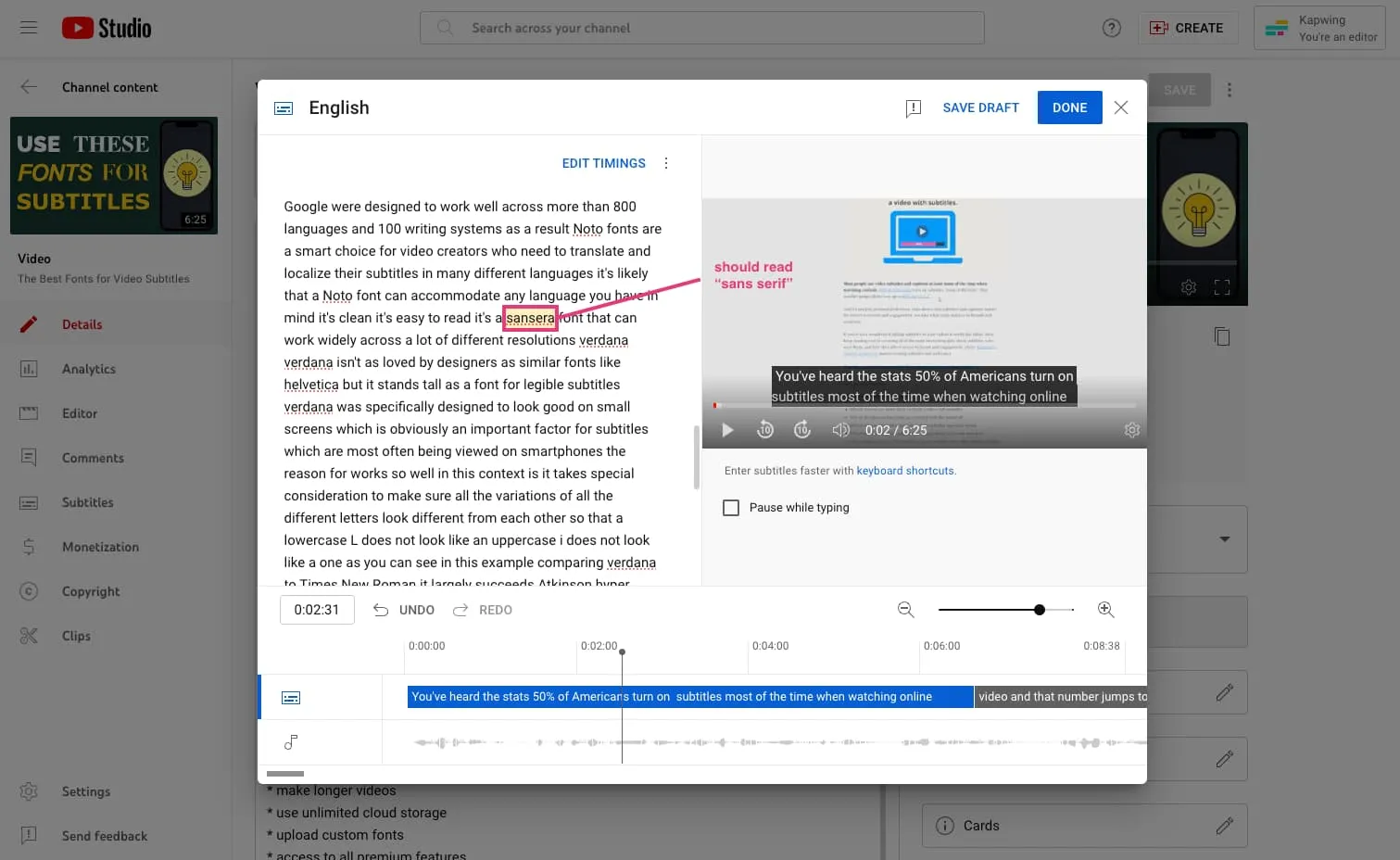 Comment ajouter des sous-titres à n'importe quelle vidéo YouTube en 4 étapes faciles 28 Comment Modifier Les Sous Titres Automatiques Sur Youtube 4