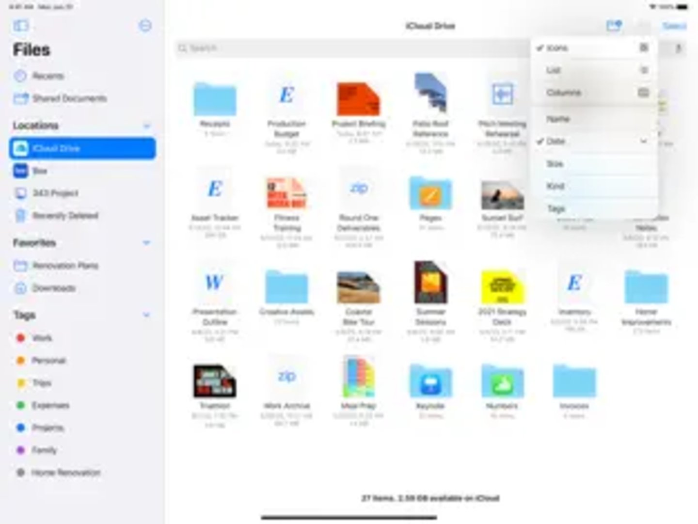 Comment numériser un document PDF avec le téléphone sans rien installer 3 Capture d'écran de l'application Fichiers sur iOS