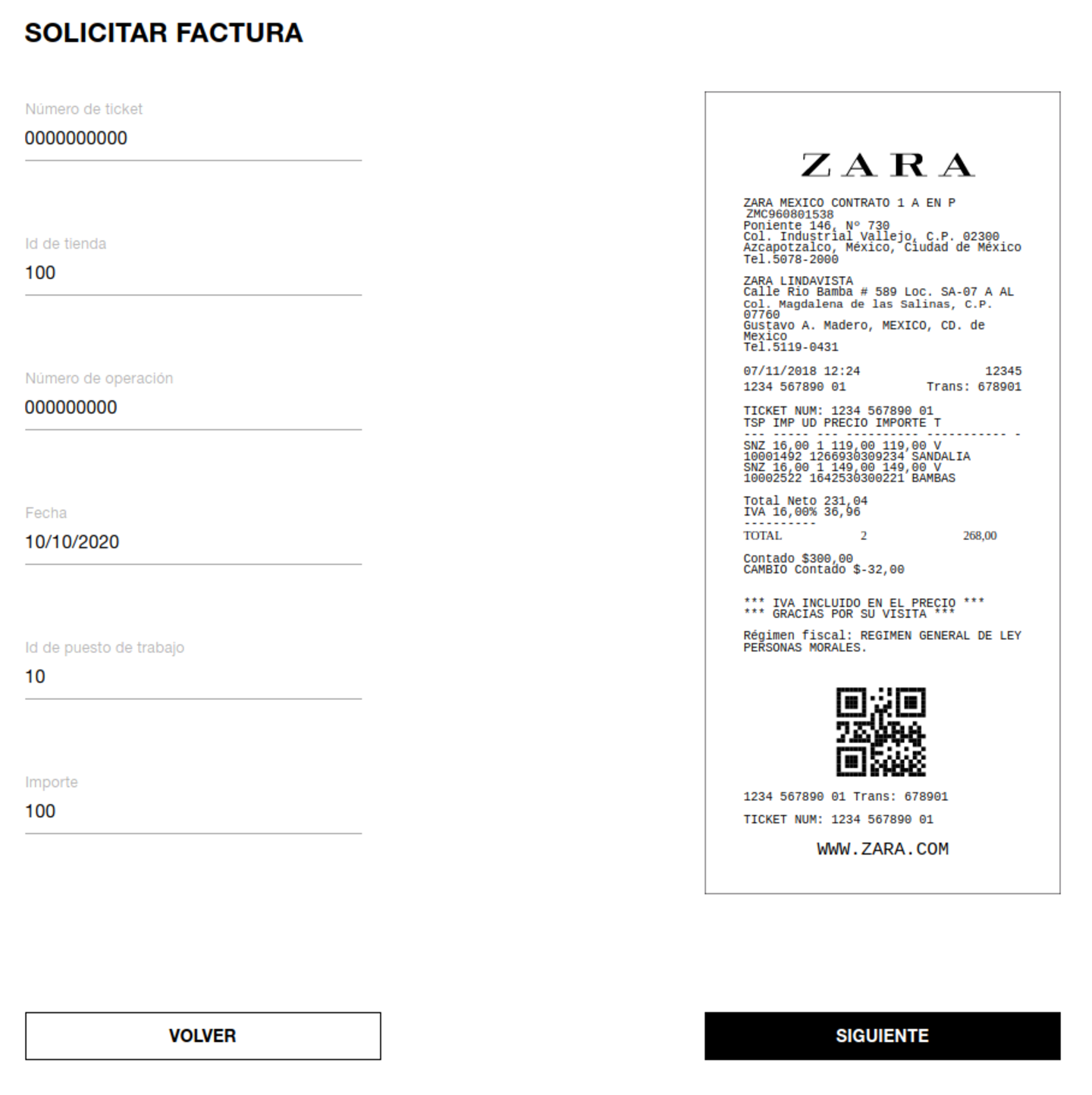 Comment recevoir et consulter des tickets dans l'application Zara 4 Ticket de caisse stocké dans l'application Zara