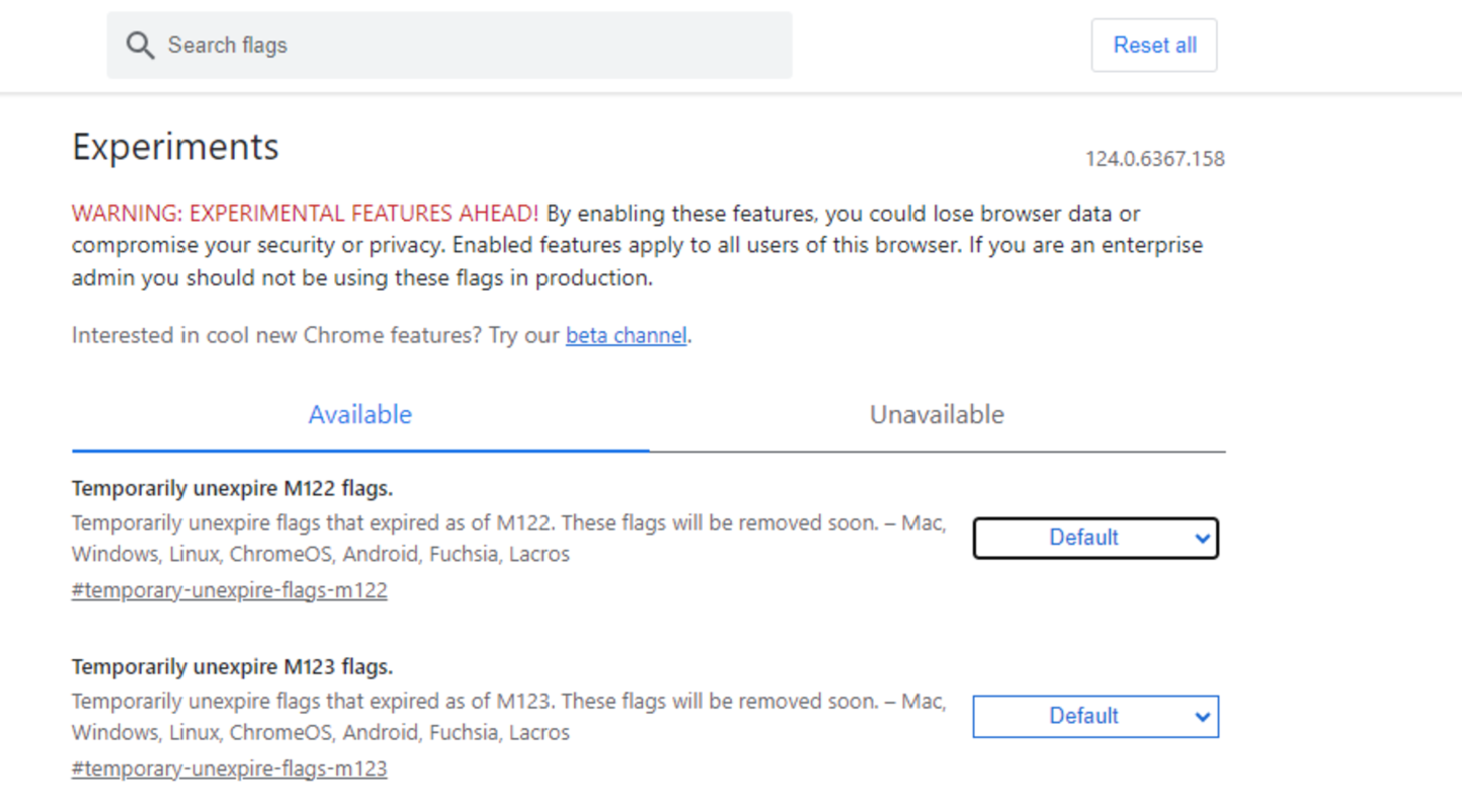 Comment réduire la consommation de batterie de Google Chrome sur les mobiles 3 Accès aux flags de Chrome