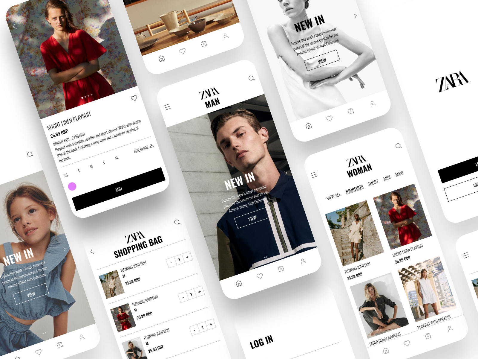 Comment réserver un vêtement chez Zara avec l'application mobile 3 Application Zara recherchant différents magasins