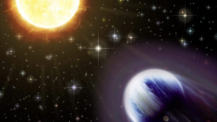 Découverte de la deuxième planète la plus légère de tous les temps: "C'est comme du coton candy" 1 MIT | Illustration de l'exoplanète autour de son étoile (K. Ivanov)