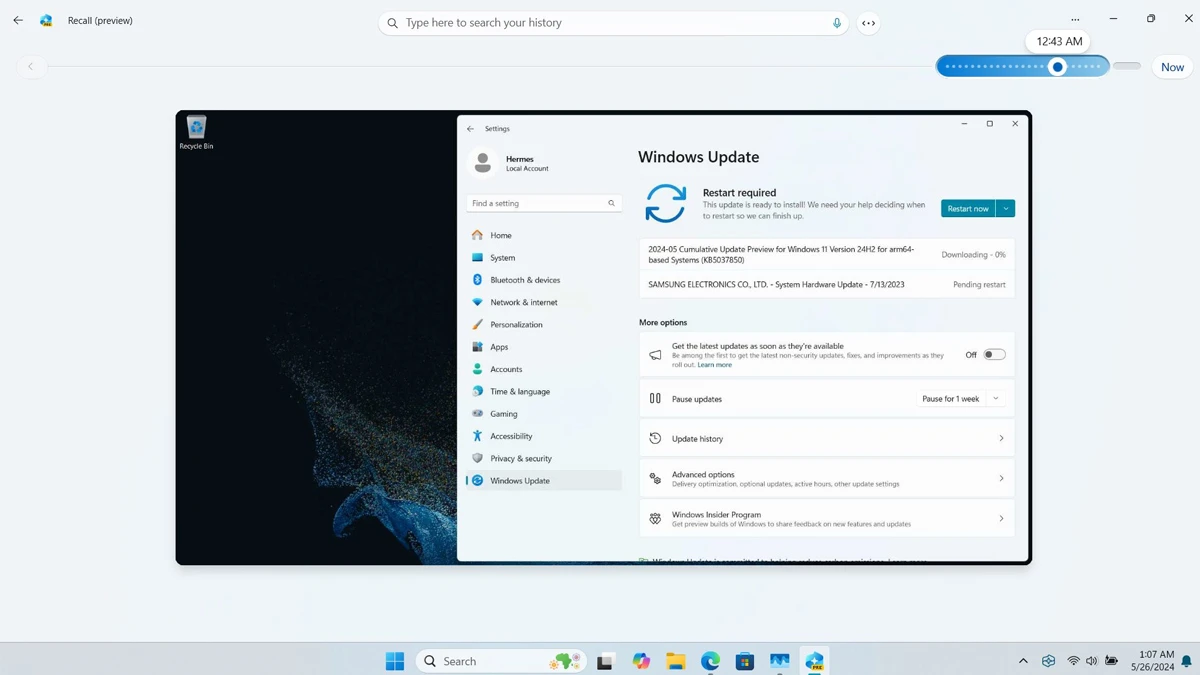 Développeur arrive à exécuter Microsoft "Recall"sur des PC ARM plus anciens 2 Microsoft Recall Running on Older pcs