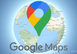 Google Maps interface simple barre